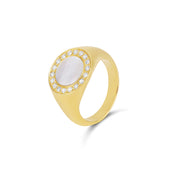 Mother of Pearl Round Pinky
