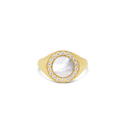 Mother of Pearl Round Pinky