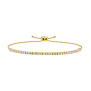 Adjustable Tennis Bracelet (Yellow Gold)